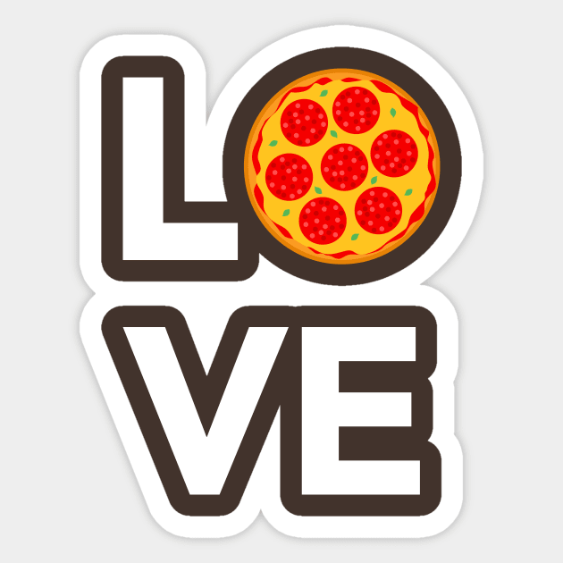 Pizza is Love Sticker by vladocar